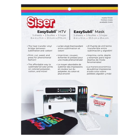 Siser EasySubli HTV & Mask, 6 Packs: 10 ct. (60 total)