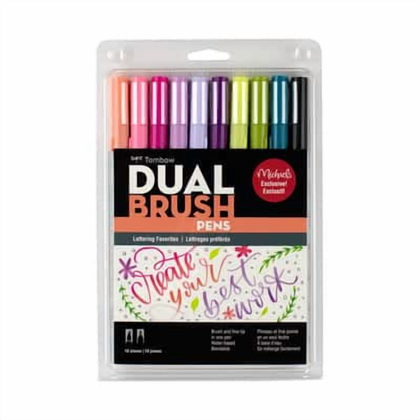 Tombow Lettering Favorites Dual Brush Pens, 6 Packs: 10 ct. (60 total)