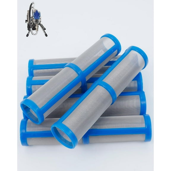 6-Packs 100 mesh 246382 Pump Manifold Filter, Short, Compatible with Graco ST, STX, 390, Ultra 395/495/595 Airless Sprayers