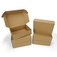thumbnail image 1 of 6 Packs 10x7x3 Shipping Boxes,Cardboard Boxes for Small Business, Packing and Mailing,Brown, 1 of 7