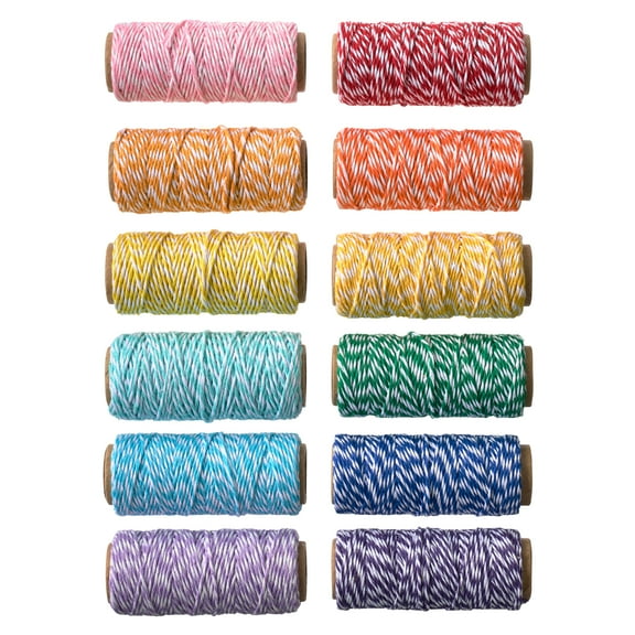 Recollections 25yd. Rainbow Mix Twine Spools, 6 Packs: 12 ct. (72 total)