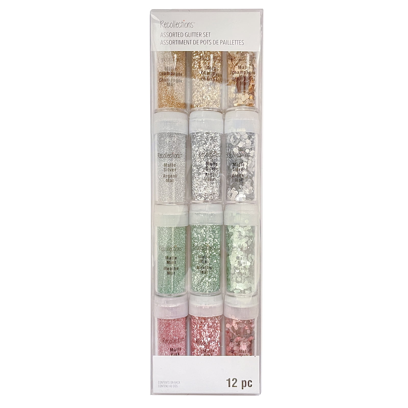 Recollections Matte Metallic Glitter Pack, 6 Packs: 12 ct. (72 total)