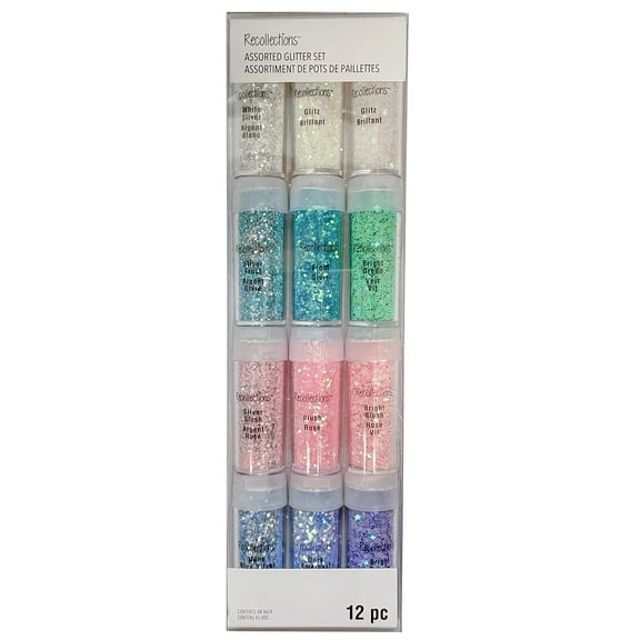 Recollections Pastel Glitter Pack, 6 Packs: 12 ct. (72 total)
