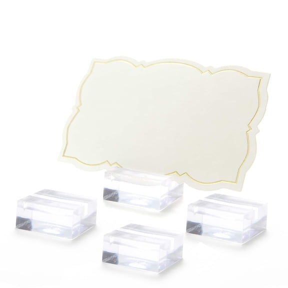 Celebrate It Clear Place Card Holders, 6 Packs: 12 ct. (72 total)