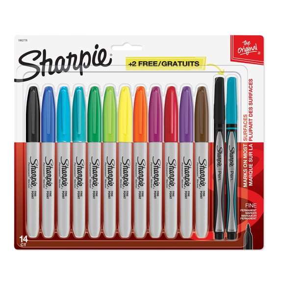 Sharpie Fine Point Markers & Bonus Pens, 6 Packs: 14 ct. (84 total)