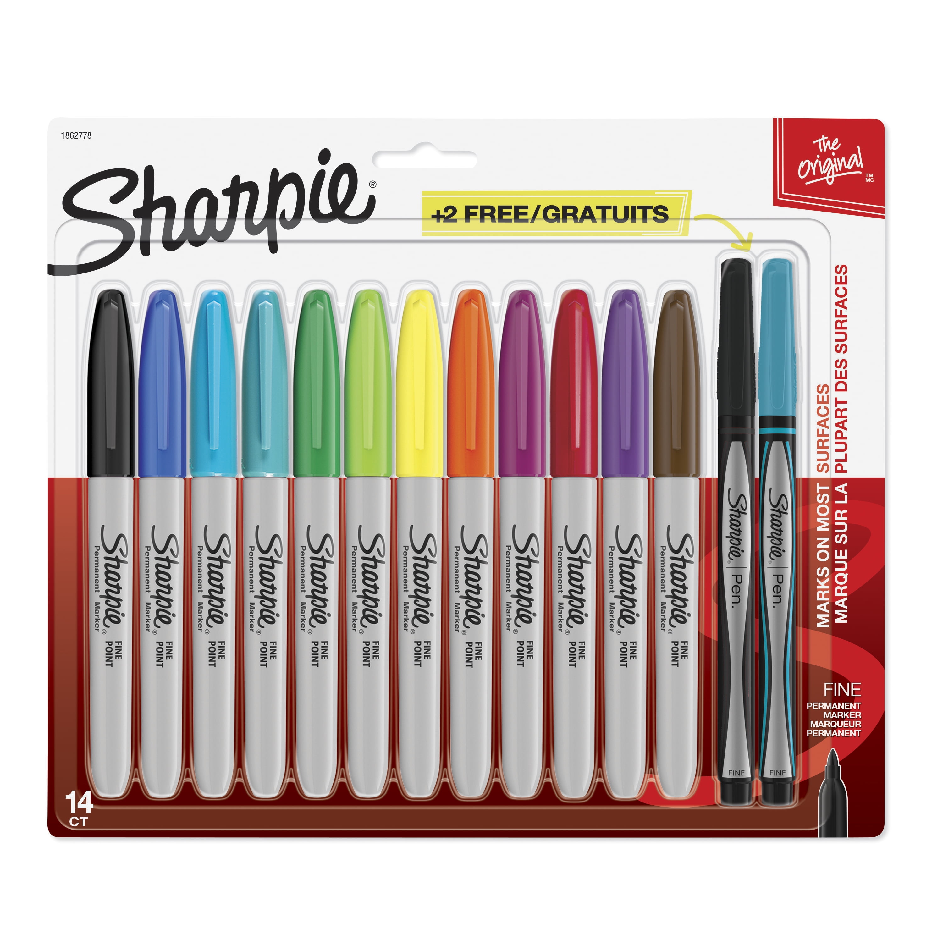 Sharpie Fine Point Markers & Bonus Pens, 6 Packs: 14 ct. (84 total)