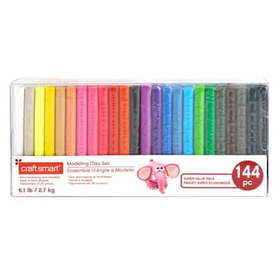 6 Packs: 144 ct. (864 total) Modeling Clay by Craft Smart
