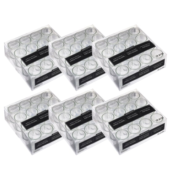 6 Packs: 16 ct. (96 total) Clear Votive Holders by Ashland Basic Elements