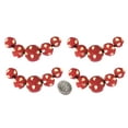 thumbnail image 1 of 6 Packs of 20 Pcs Natural HANDMADE Resin Glass Cavier Beads Round Shape w/Iridescent Drops Design Jewelry Craft Necklace Choker Bracelet Earrings African Ethenic - Burgandy/Gold- #BD9587, 1 of 5