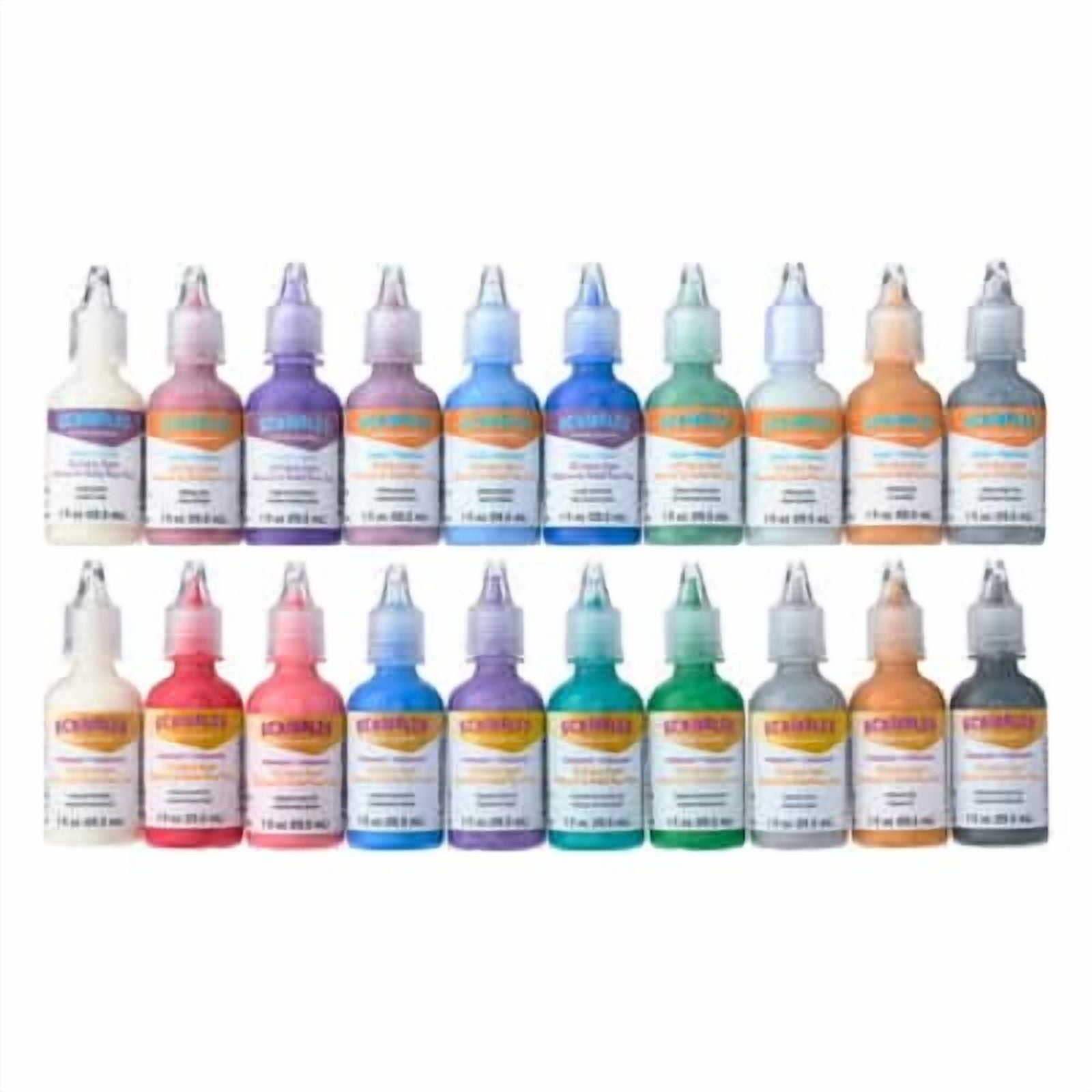 6 Packs: 20 ct. (120 total) Scribbles Glitter & Iridescent 3D Fabric Paint