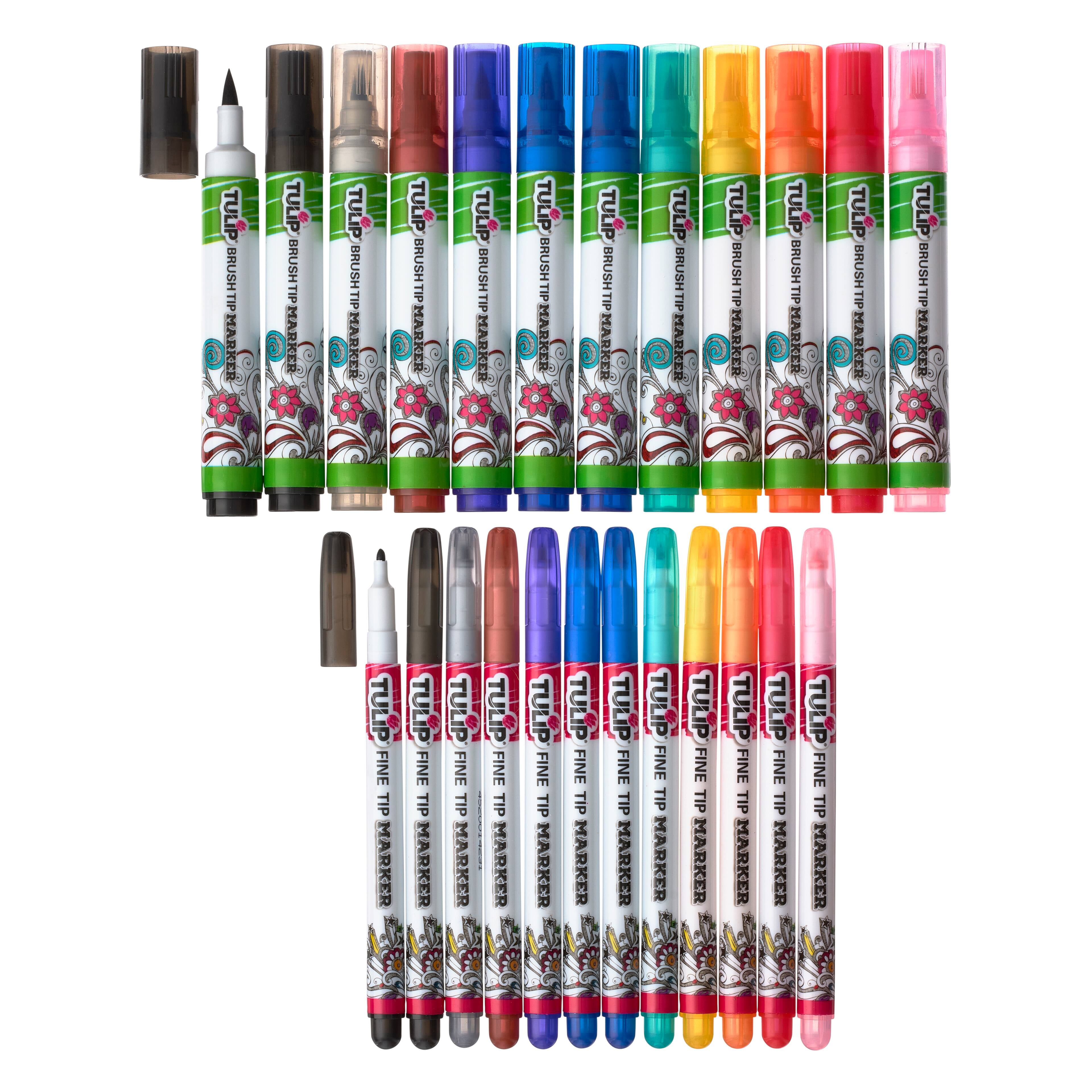Tulip Ultimate Fabric Markers Rainbow, 6 Packs: 24 ct. (144 total)