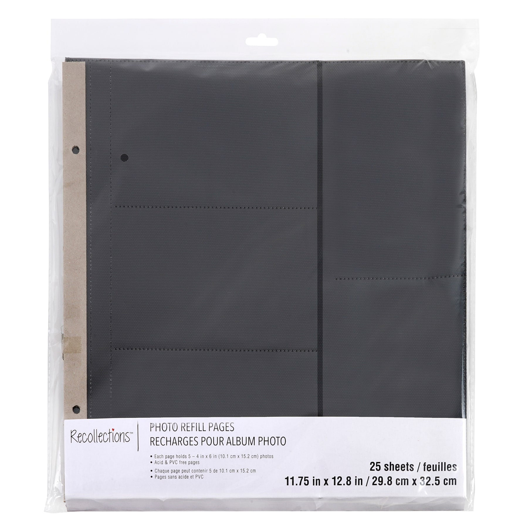 6 Packs 25 ct. (150 total) 12" x 13" Photo Album Refill Pages by Recollections™