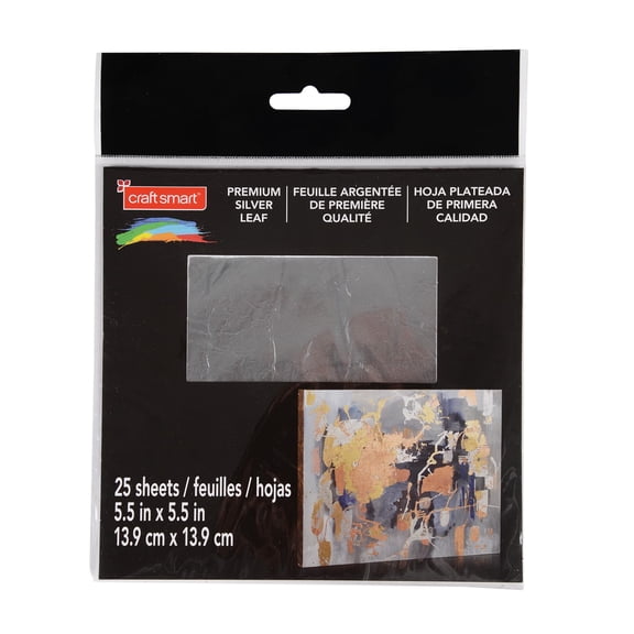 Craft Smart Premium Silver Leaf Sheets, 6 Packs: 25 ct. (150 total)