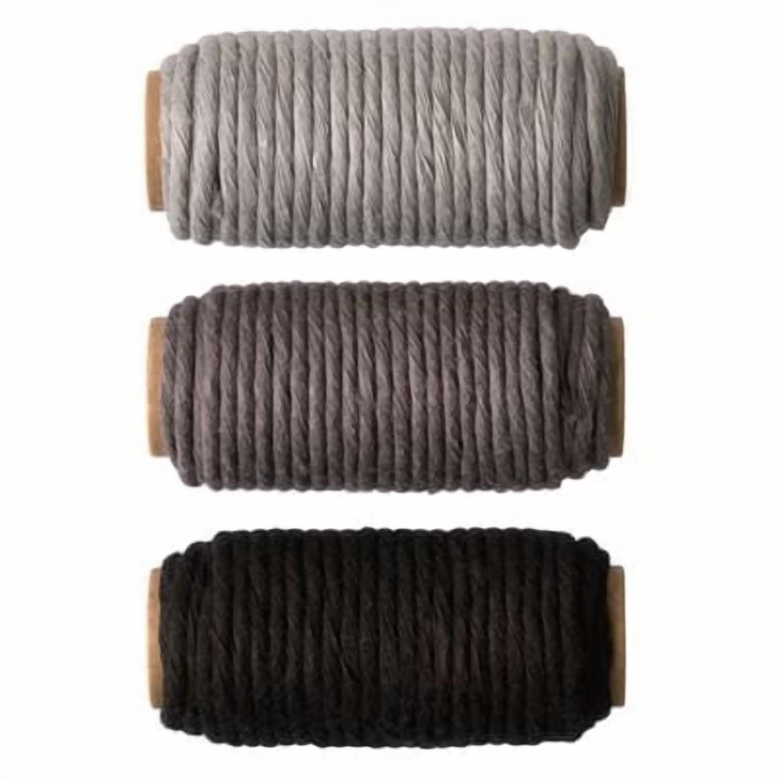6 Packs: 3 ct. (18 total) 3mm Black Cotton Macrame Cords by Bead Landing