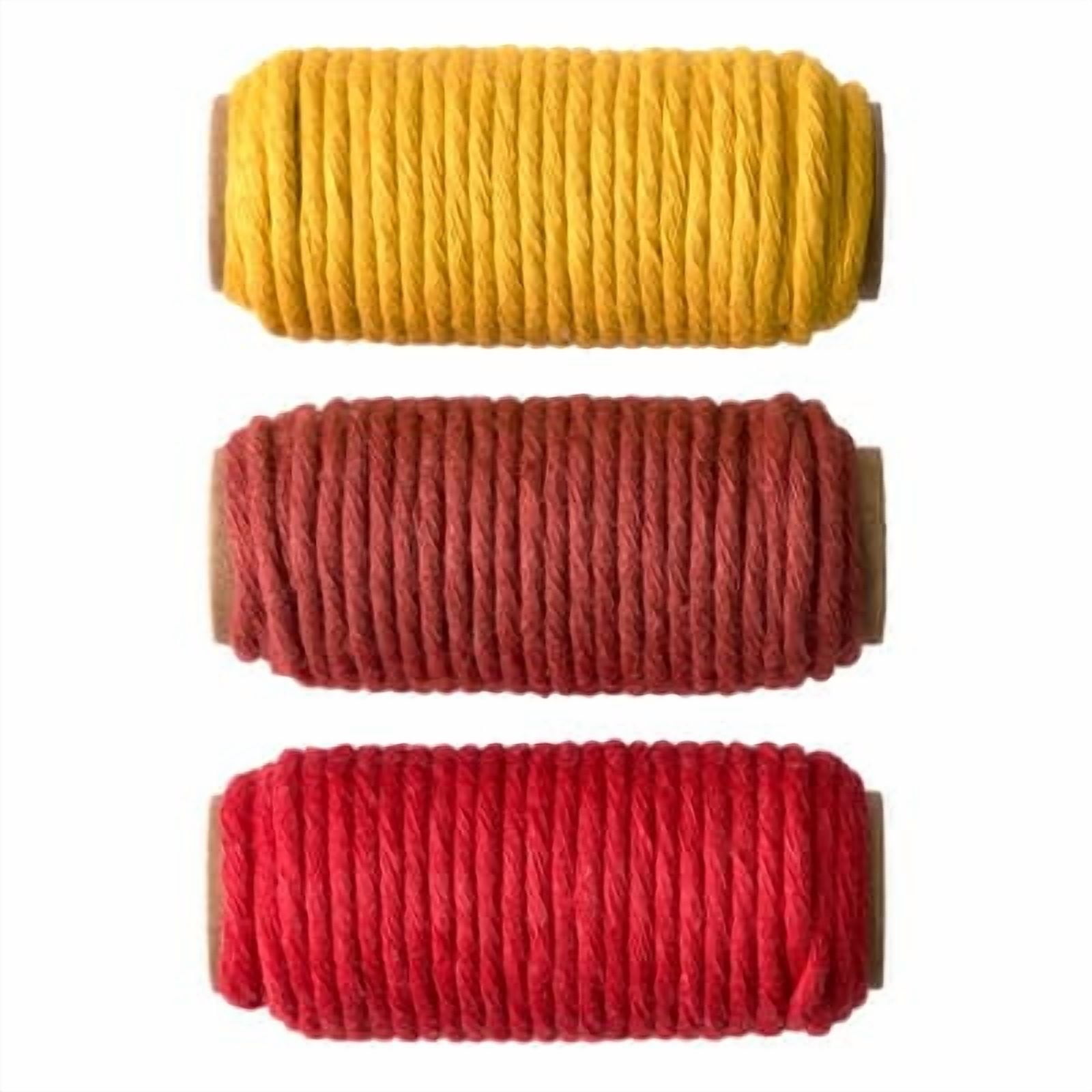 6 Packs: 3 ct. (18 total) 3mm Red Cotton Macrame Cords by Bead Landing