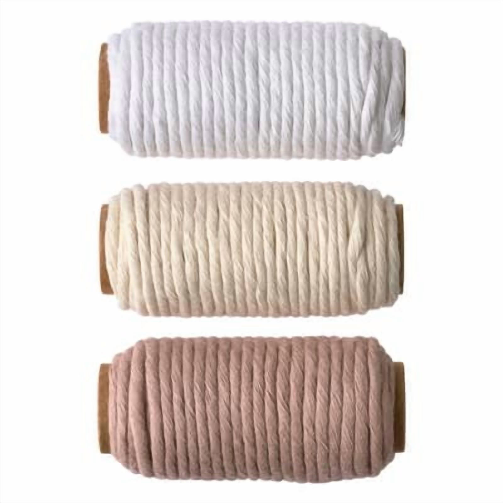 6 Packs: 3 ct. (18 total) 3mm White Cotton Macrame Cords by Bead Landing