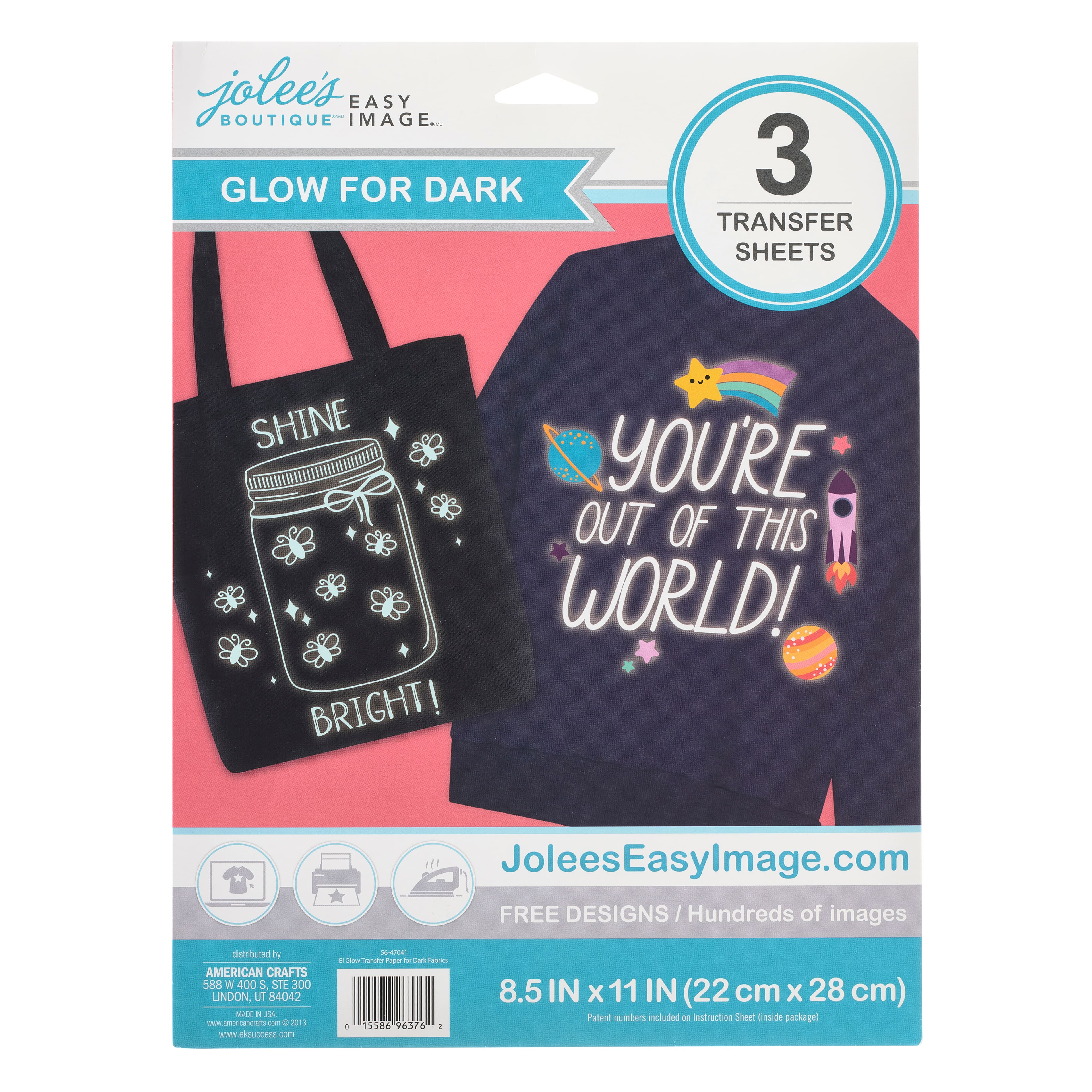 6 Packs 3 ct. (18 total) Jolee's Boutique® Easy Image® IronOn Glow in