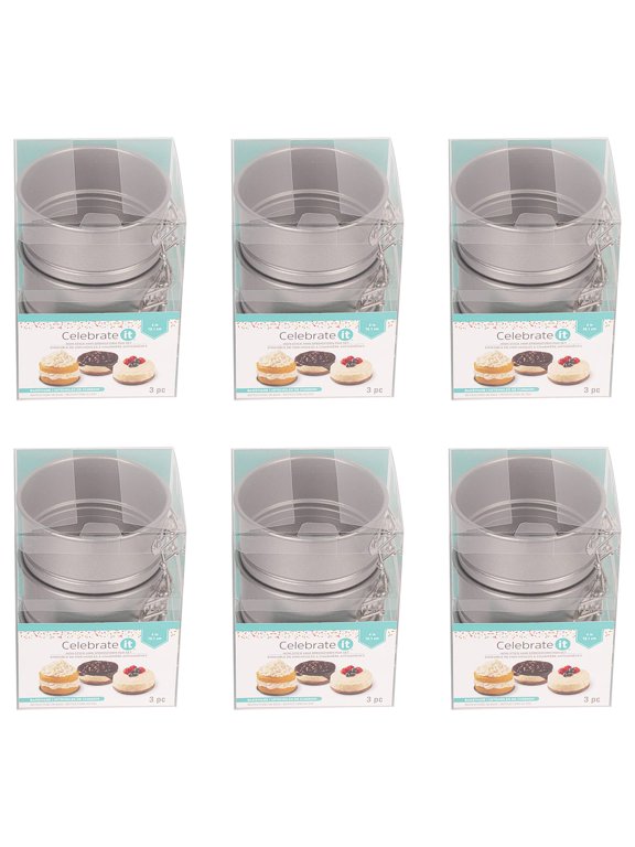 6 Packs: 3 ct. (18 total) Non-Stick Mini Springform Pan Set by Celebrate It