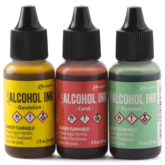 6 Packs: 3 ct. (18 total) Ranger Tim Holtz Alcohol Ink Kit - Key West