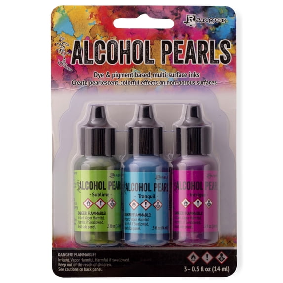 Ranger Tim Holtz Alcohol Ink Pearl Kit 2, 6 Packs: 3 ct. (18 total)