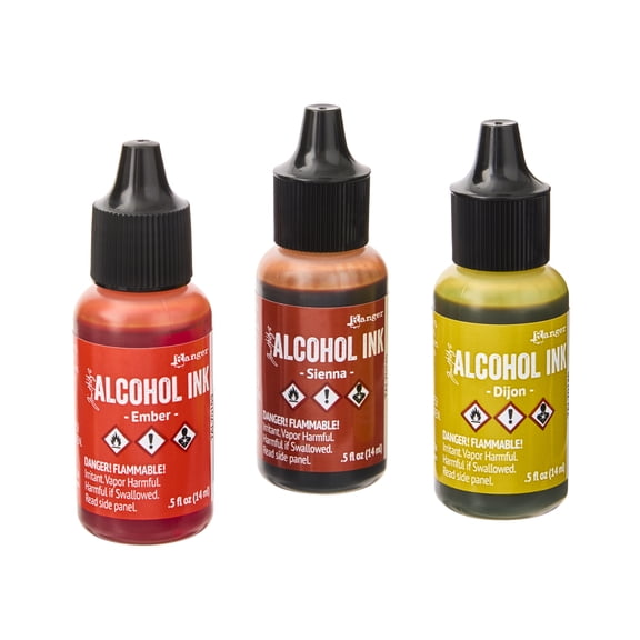 6 Packs: 3 ct. (18 total) Tim Holtz Orange & Yellow Spectrum Alcohol Inks