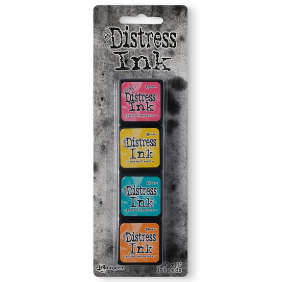 6 Packs: 4 ct. (24 total) Tim Holtz Distress Ink Pad Mini Kit #1