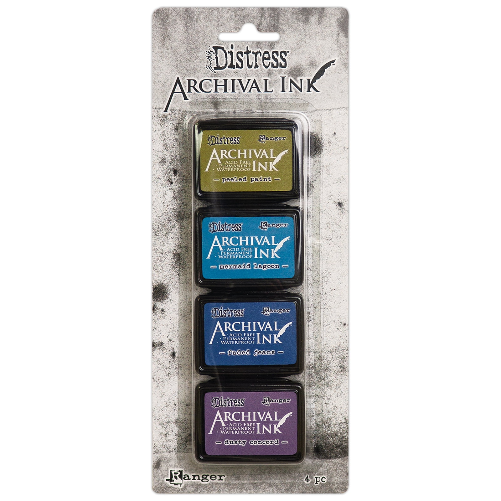 Tim Holtz Distress Mini Archival Ink Pads, Kit 2, 6 Packs: 4 ct. (24 ...