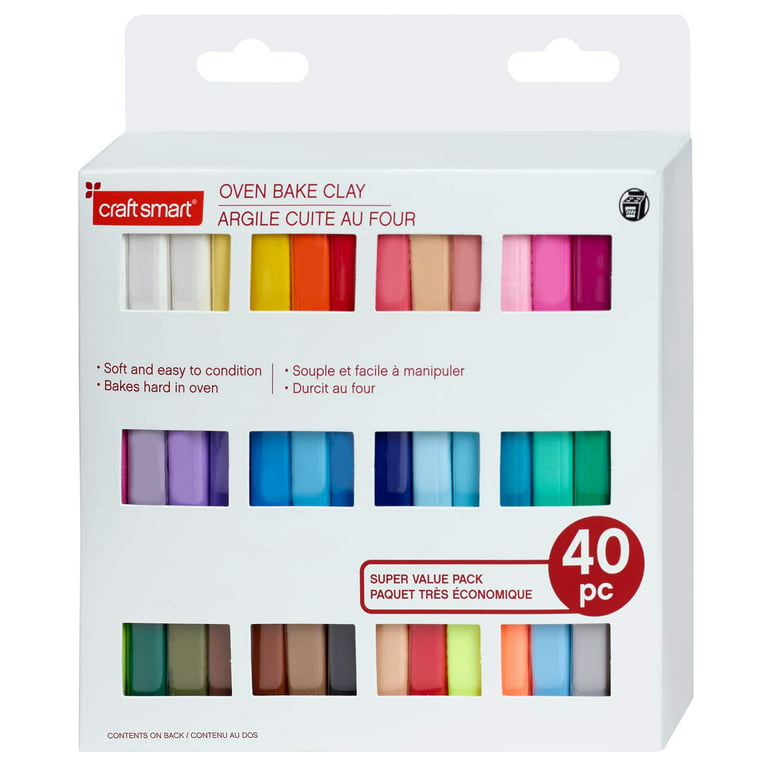 6 Packs: 40 Ct. (240 Total) 1oz. Super Value Pack Oven-Bake Clay by Craft Smart