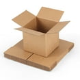 thumbnail image 1 of 6 Packs 4x4x4 Shipping Boxes,Cardboard Boxes for Small Business, Packing and Mailing,Brown, 1 of 7