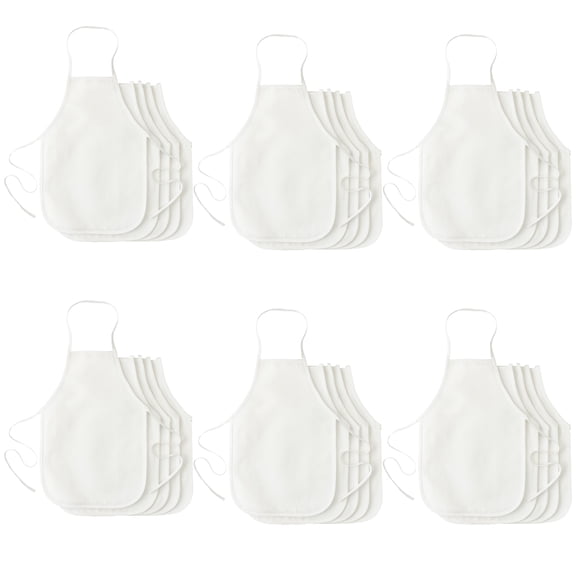 6 Packs: 5 ct. (30 total) Child Aprons by Make Market