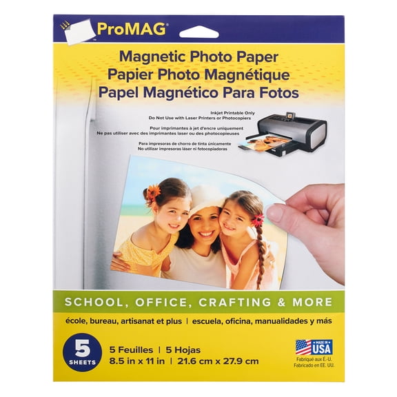 ProMAG 8.5" x 11" Magnetic Photo Paper, 6 Packs: 5 ct. (30 total)