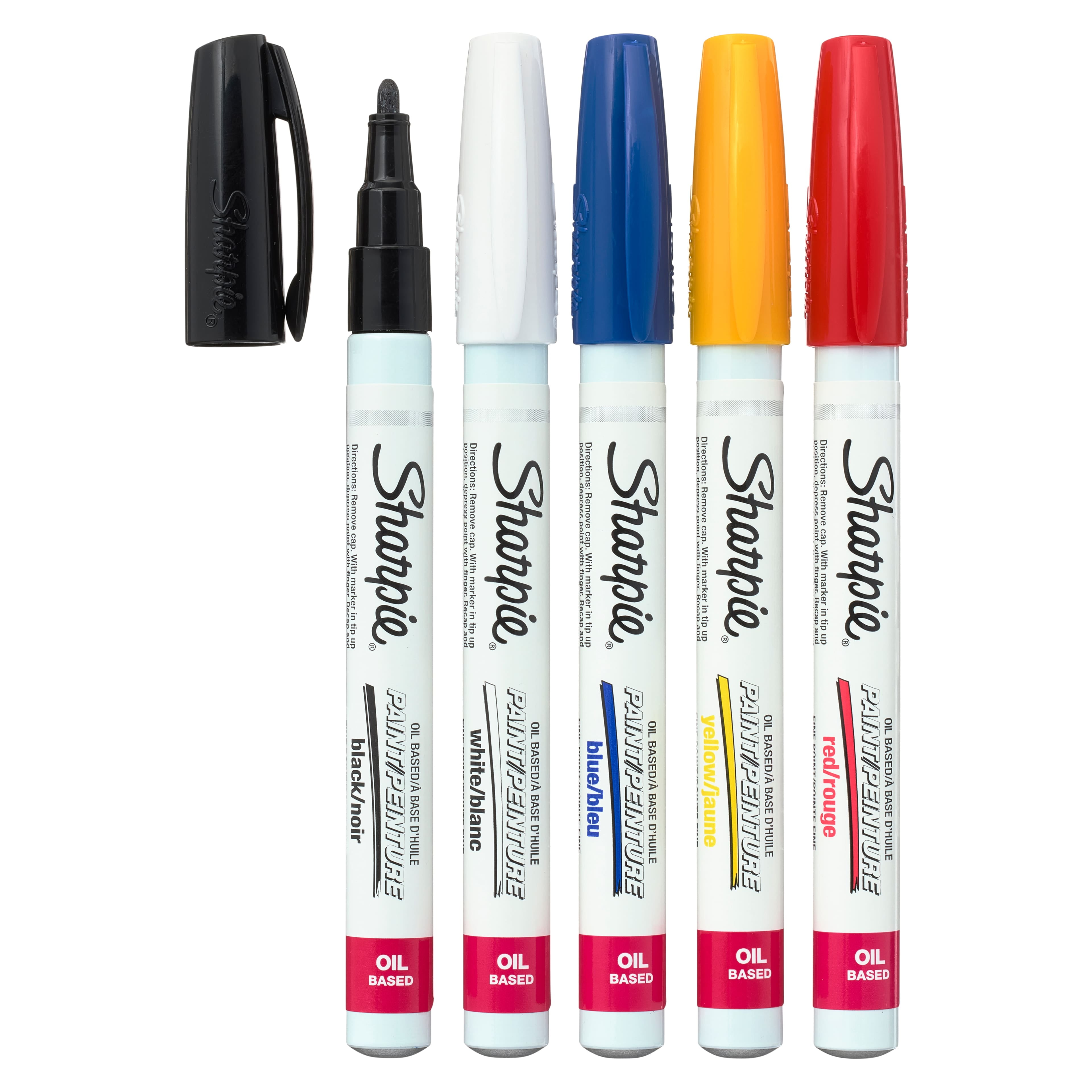 Sharpie Paint Oil-based Permanent Markers, Set of 6 Colors Fine Tip  Illustration, Drawing, Blending, Shading, Rendering, Arts, Crafts 