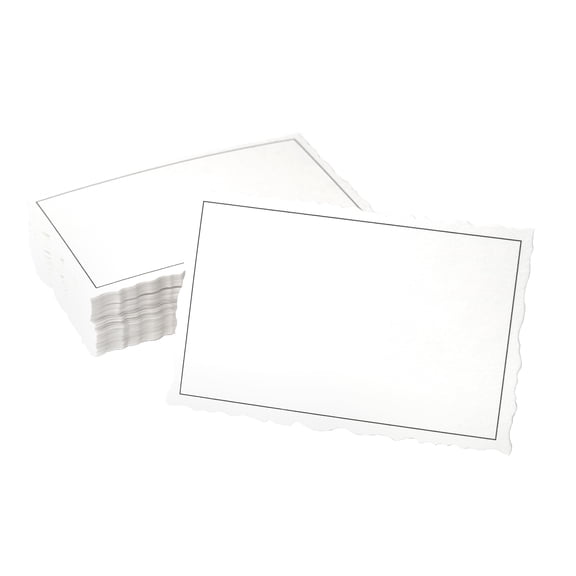 6 Packs: 50 ct. (300 total) Black Border Place Cards by Celebrate It