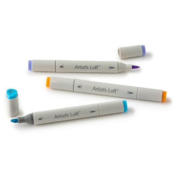 Pastel Level 2 Dual Tip Sketch Markers by Artists Loft, 6 Packs: 6 ct. (36 total)