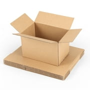 6 Packs 6x4x4 Shipping Boxes,Cardboard Boxes for Small Business, Packing and Mailing,Brown