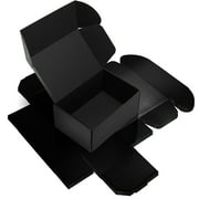 PHAREGE 6-Pack Foldable Triple Wall Moving Kit Boxes, 11.1 in x 7.13 in x 1.57 in, Black