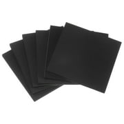 6 Packs Adhesive Foam Padding Sheets 1/4" Thick x 4" Long Square EVA Foam Sheet Self Stick Anti Vibration Pads