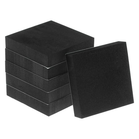Uxcell 6 pack Adhesive Foam Padding Sheets 3/4" Thick x 4" Long Square EVA Foam Sheet Self Stick Anti Vibration Pads