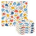 thumbnail image 1 of 6 Packs Colorful Spots Kitchen Dish Towels Soft Absorbent Dish Cloths 11"x11", 1 of 9