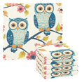 thumbnail image 1 of 6 Packs Couple Owls on Branch Kitchen Dish Towels Soft Absorbent Dish Cloths 11"x11", 1 of 9