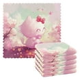thumbnail image 1 of 6 Packs Cute Cat with Bow Kitchen Dish Towels Soft Absorbent Dish Cloths 11"x11", 1 of 9
