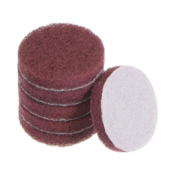 6 Packs Drill Power Brush 2 inch Tile Scrubber Scouring Pads 320-400 Grit for Household Cleaning