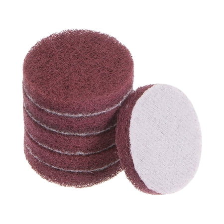 6 Packs Drill Power Brush 2 inch Tile Scrubber Scouring Pads 800 Grit for Household Cleaning
