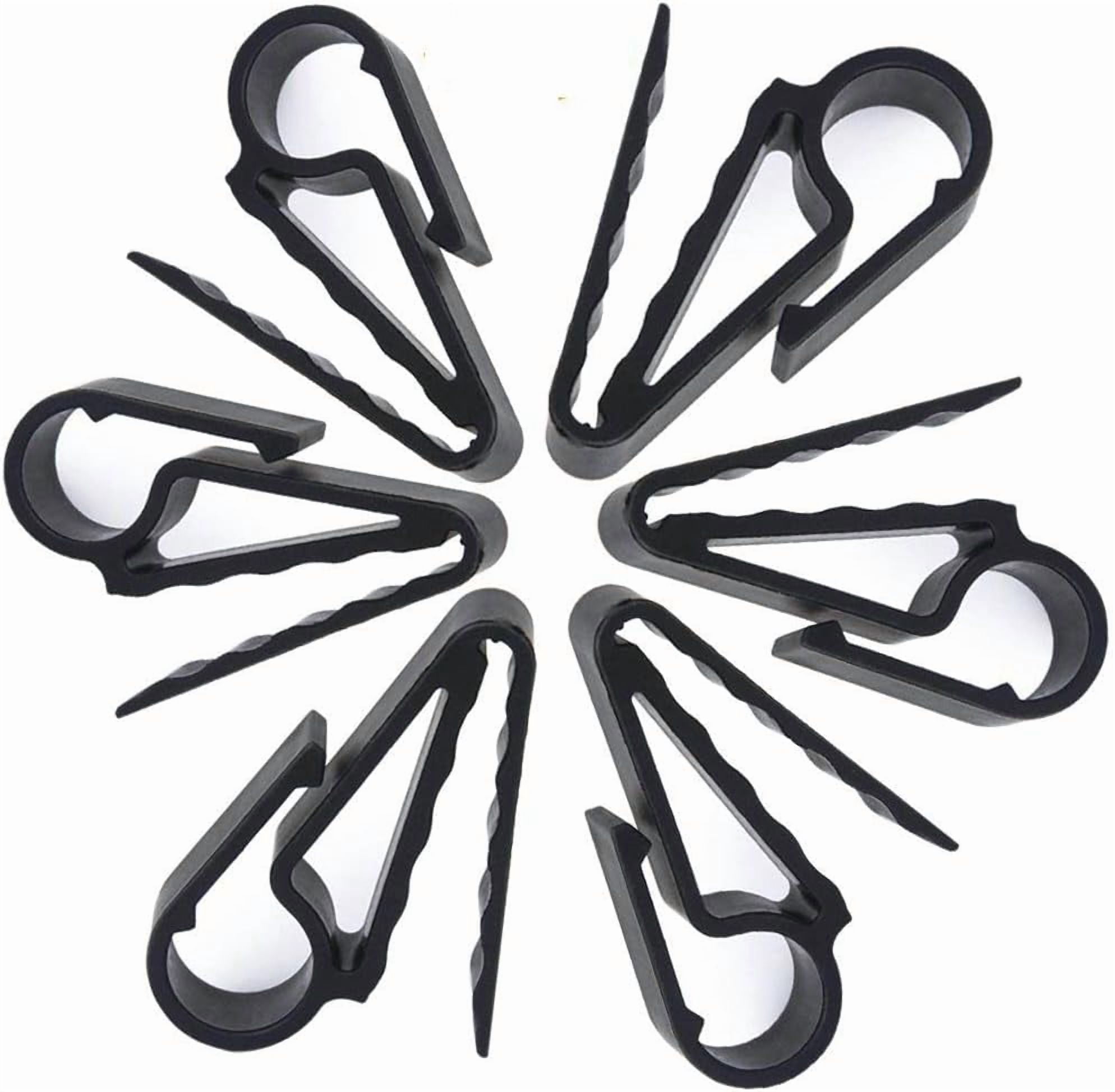 6 Packs Handy Cigar Holder Golfer Cigar Clip Flexibility Golf Course Accessories Cigar Minder Holding Golf Carts Boaters Golf Bag Black