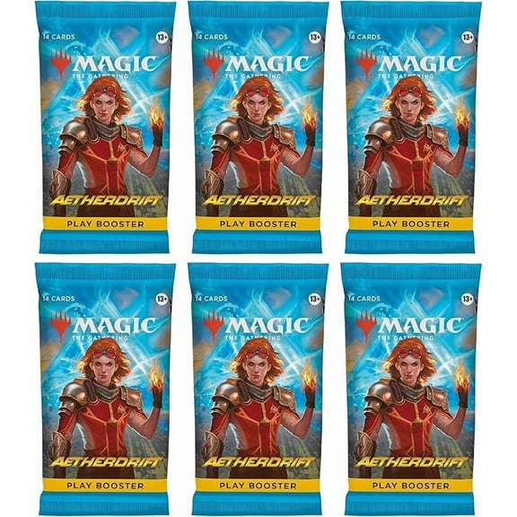 6 Packs MTG Play Booster Pack Lot for MTG Aetherdrift