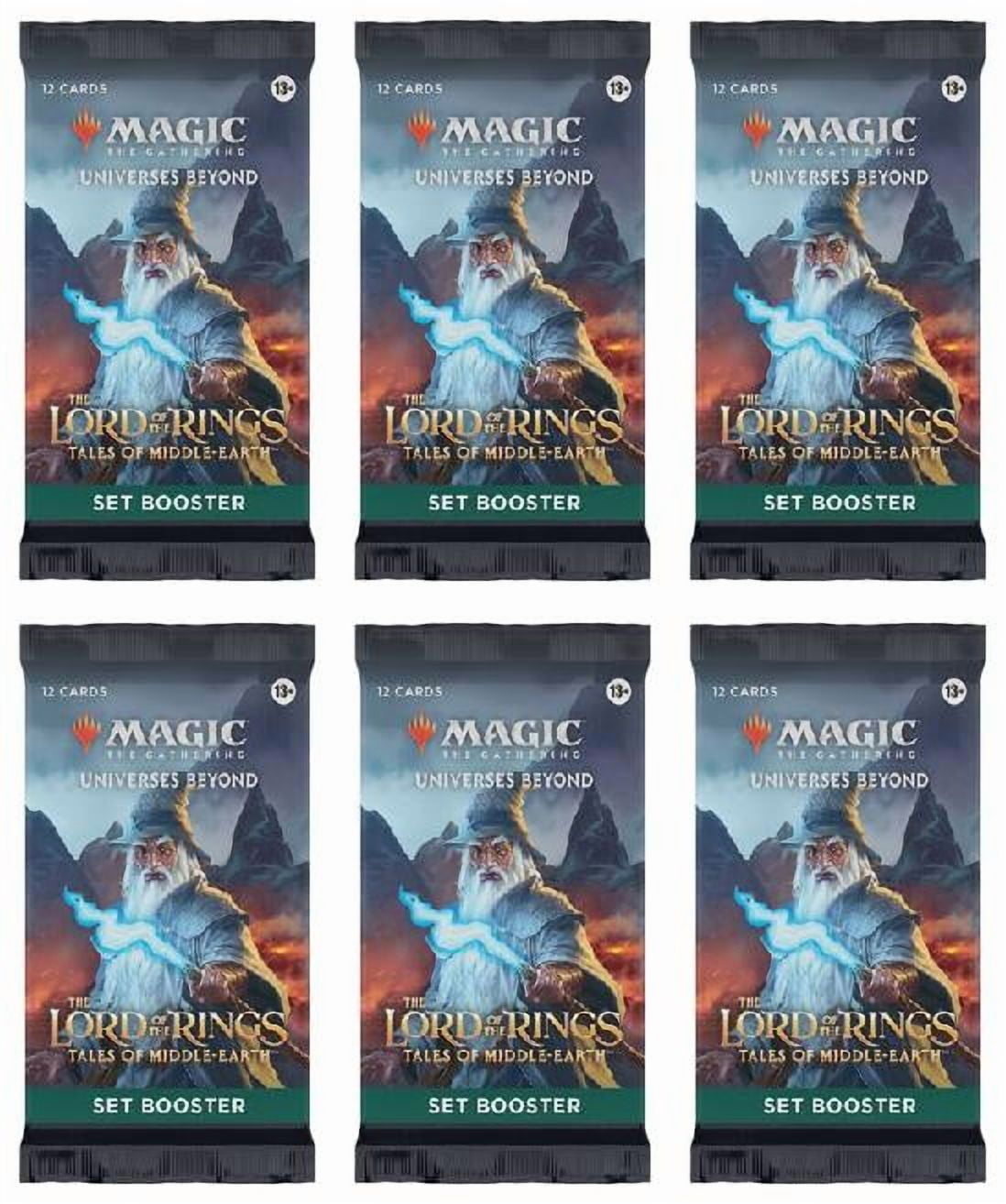 6 Packs MTG Set Booster Pack Lot MTG Lord of the Rings Tales of the Middle-Earth