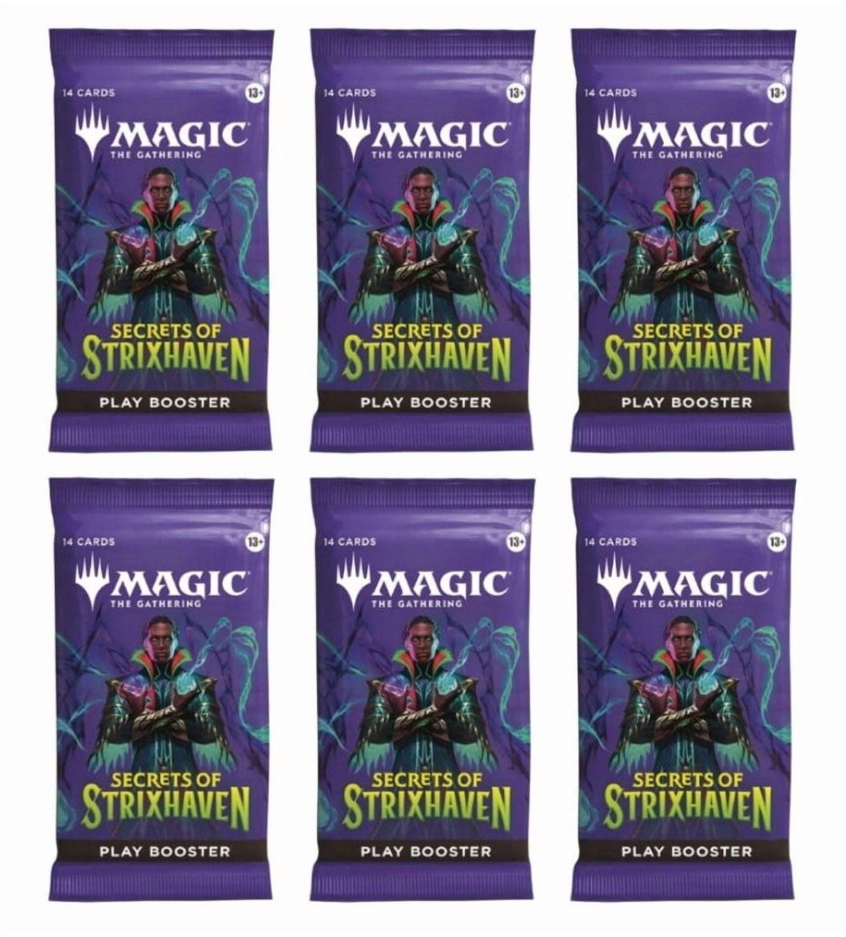 6 Packs Magic The Gathering Play Booster Pack Lot MTG Secrets of Strixhaven