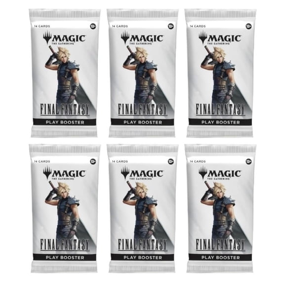 6 Packs Magic the Gathering Play Booster Pack Lot MTG Final Fantasy