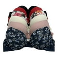 thumbnail image 1 of 6 Packs Max Lift Party Wired Add 2 Cups T-Shirt Double Push Up Bra (34C), 1 of 2