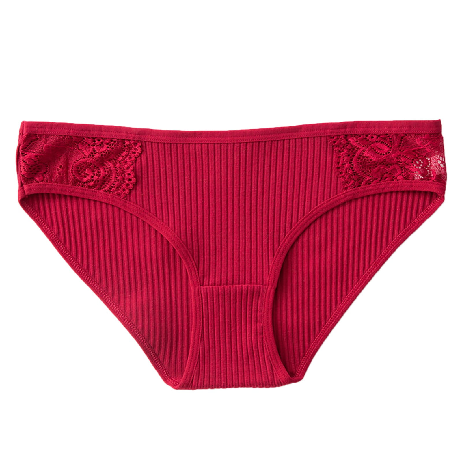 6 Packs Panties Mid Waist and Abdomen Lace and Raise The Buttockspure